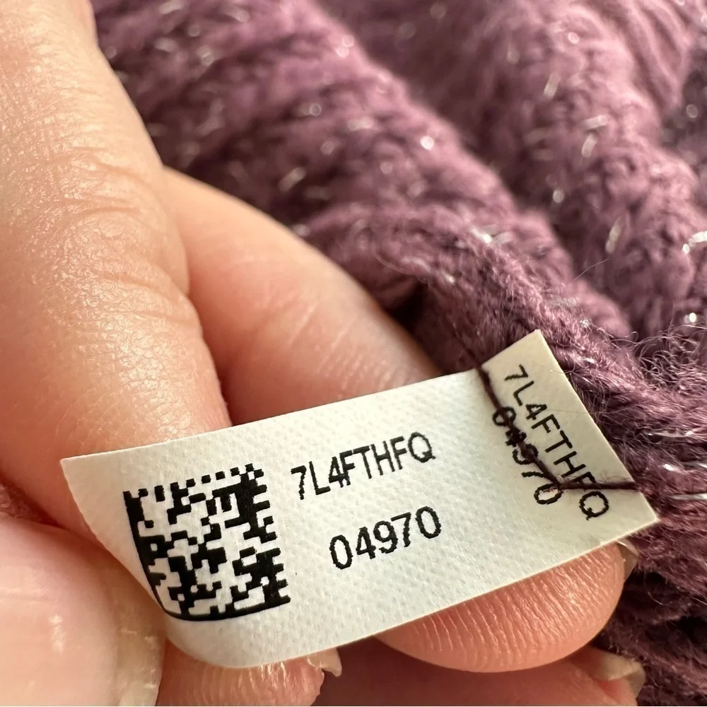 Don't Ask Why, Made In Italy, V Neck Long Sleeve Sweater, Cranberry, OS